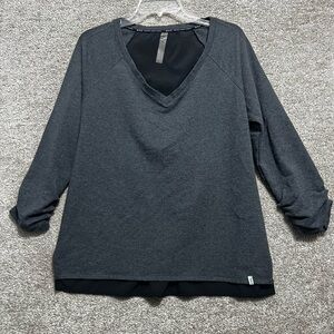 Marc New York Andrew Marc Woman’s 3/4 Sleeve Sweatshirt Blouse Size XL